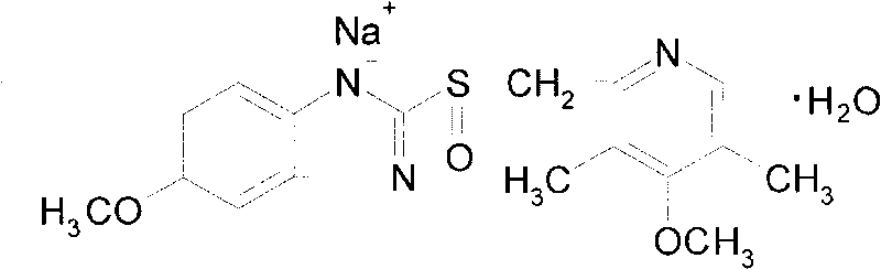 Omeprazole sodium freeze-dried powder injection and preparation method thereof