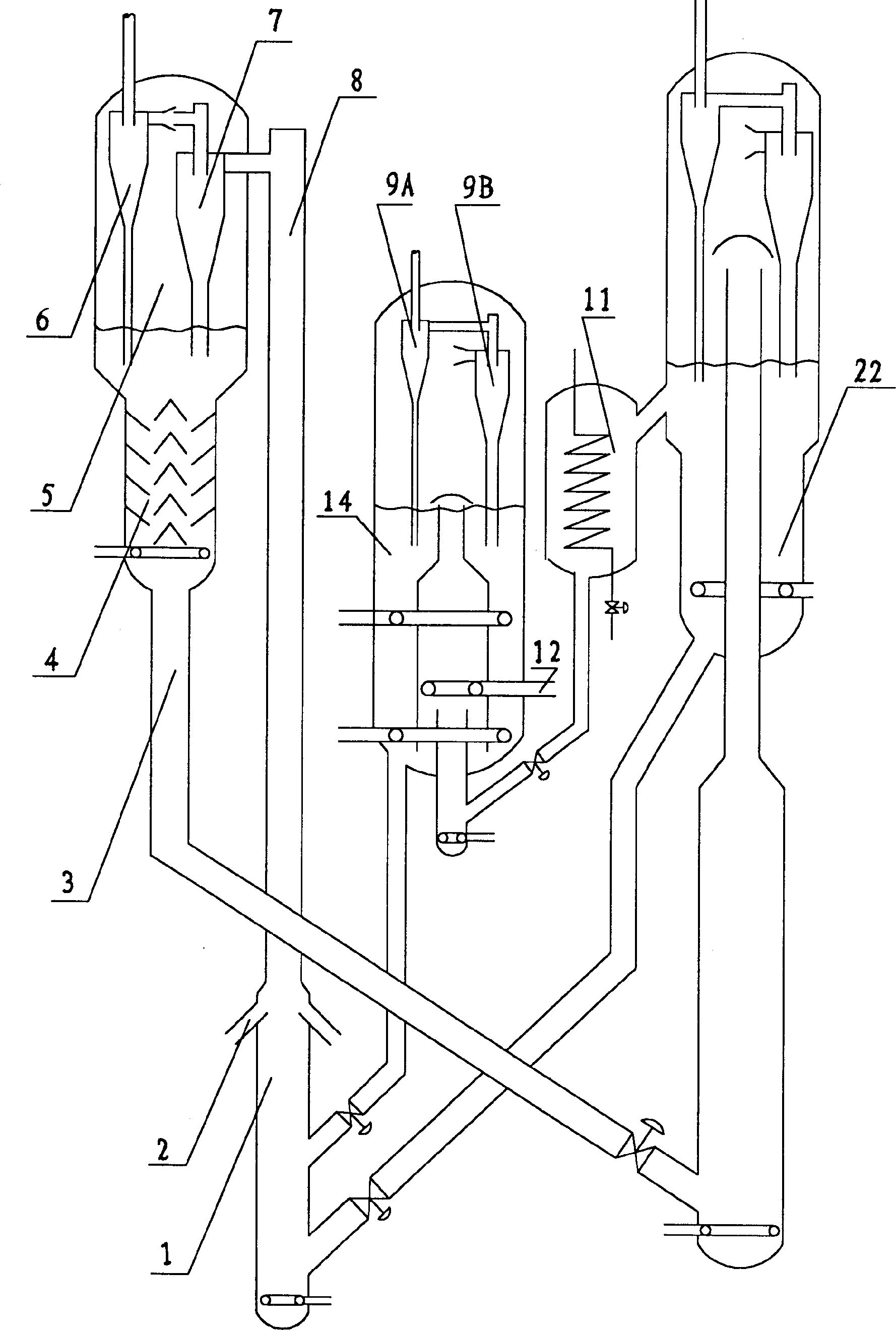 Catalytic cracking combined process