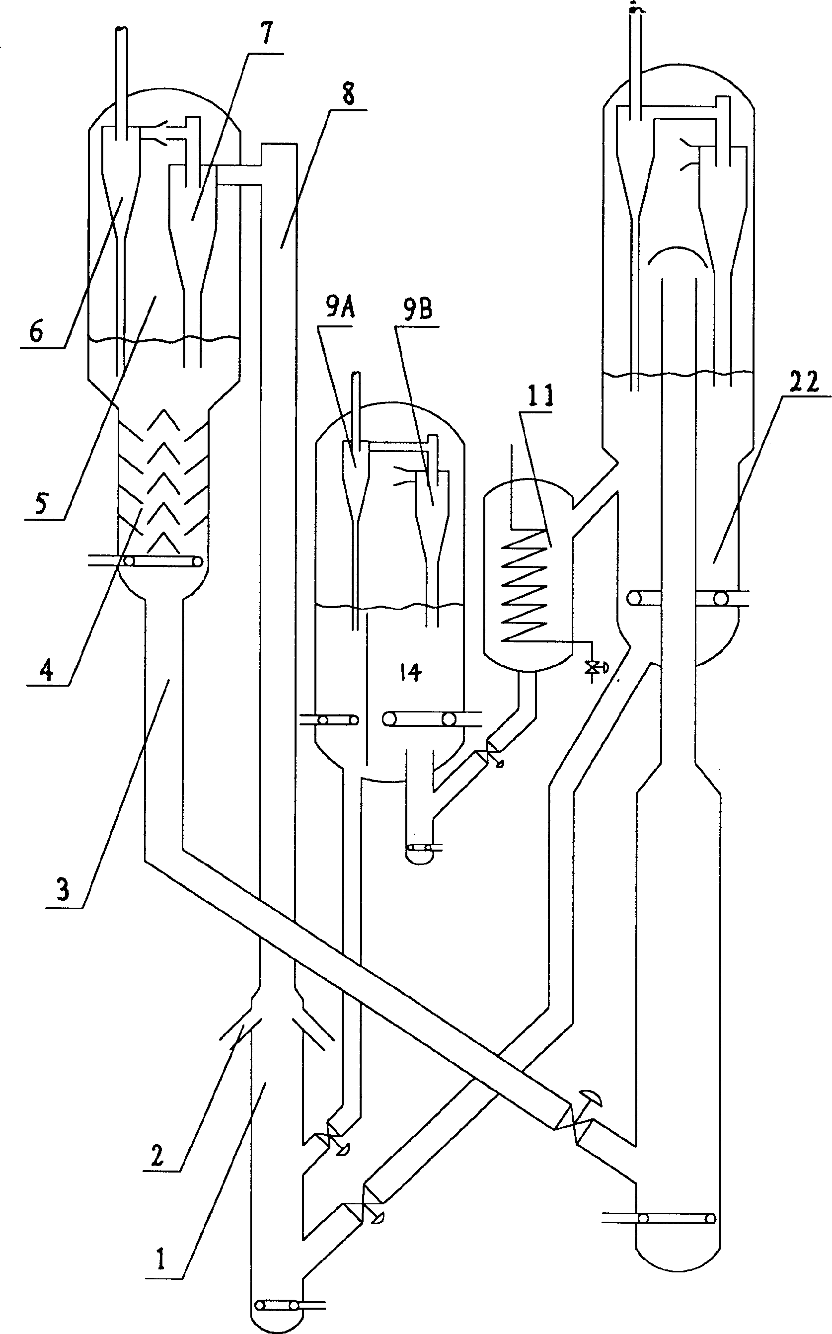 Catalytic cracking combined process