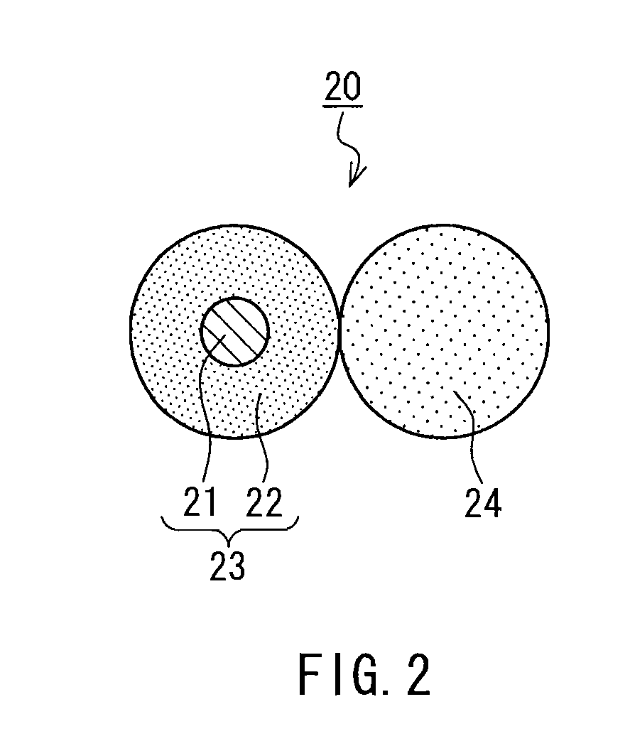 Protective suit fabric and spun yarn used for the same