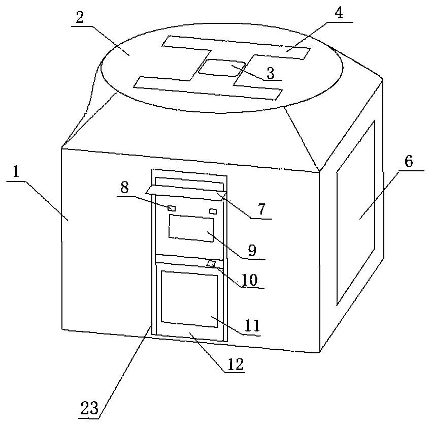 Freely combined type unmanned aerial vehicle intelligent express delivery cabinet