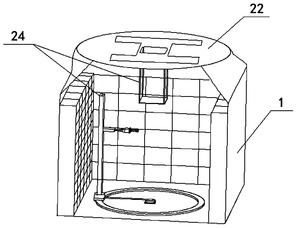 Freely combined type unmanned aerial vehicle intelligent express delivery cabinet