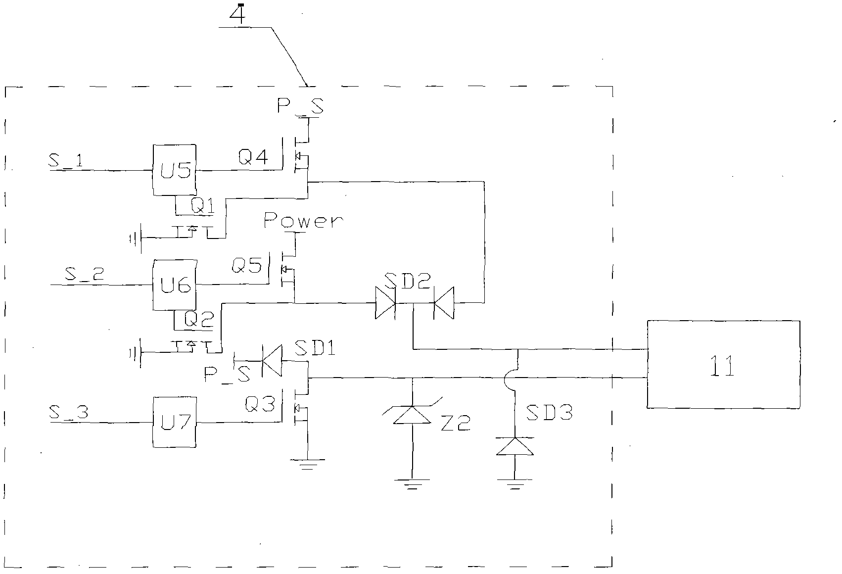 Duel-voltage, duel-maintenance and duel-follow current driving circuit