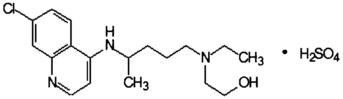 Method for detecting hydroxychloroquine sulfate related substances and application thereof