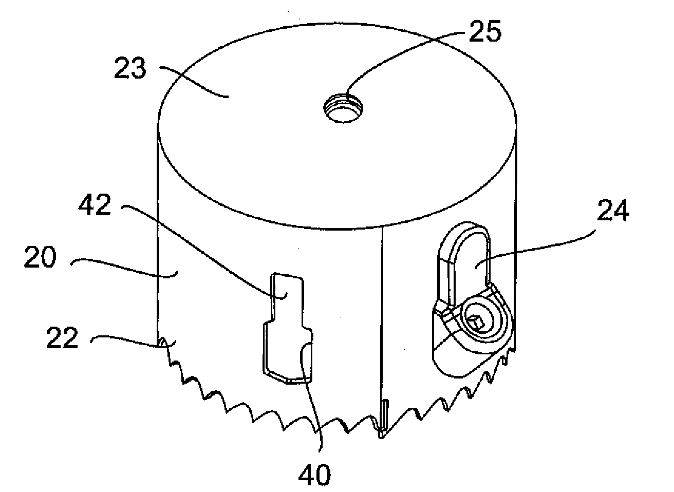 Hole saw with depth stop