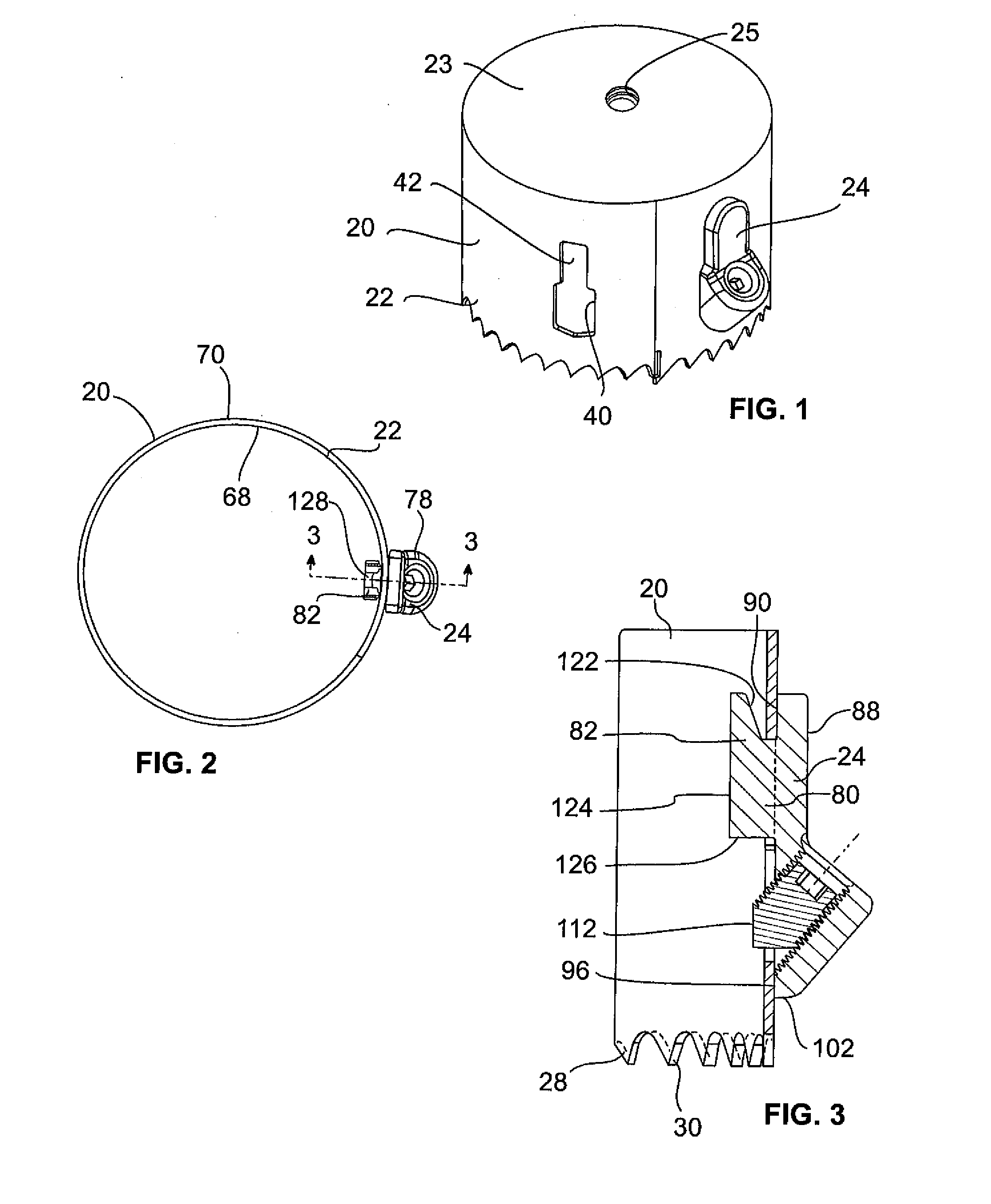 Hole saw with depth stop