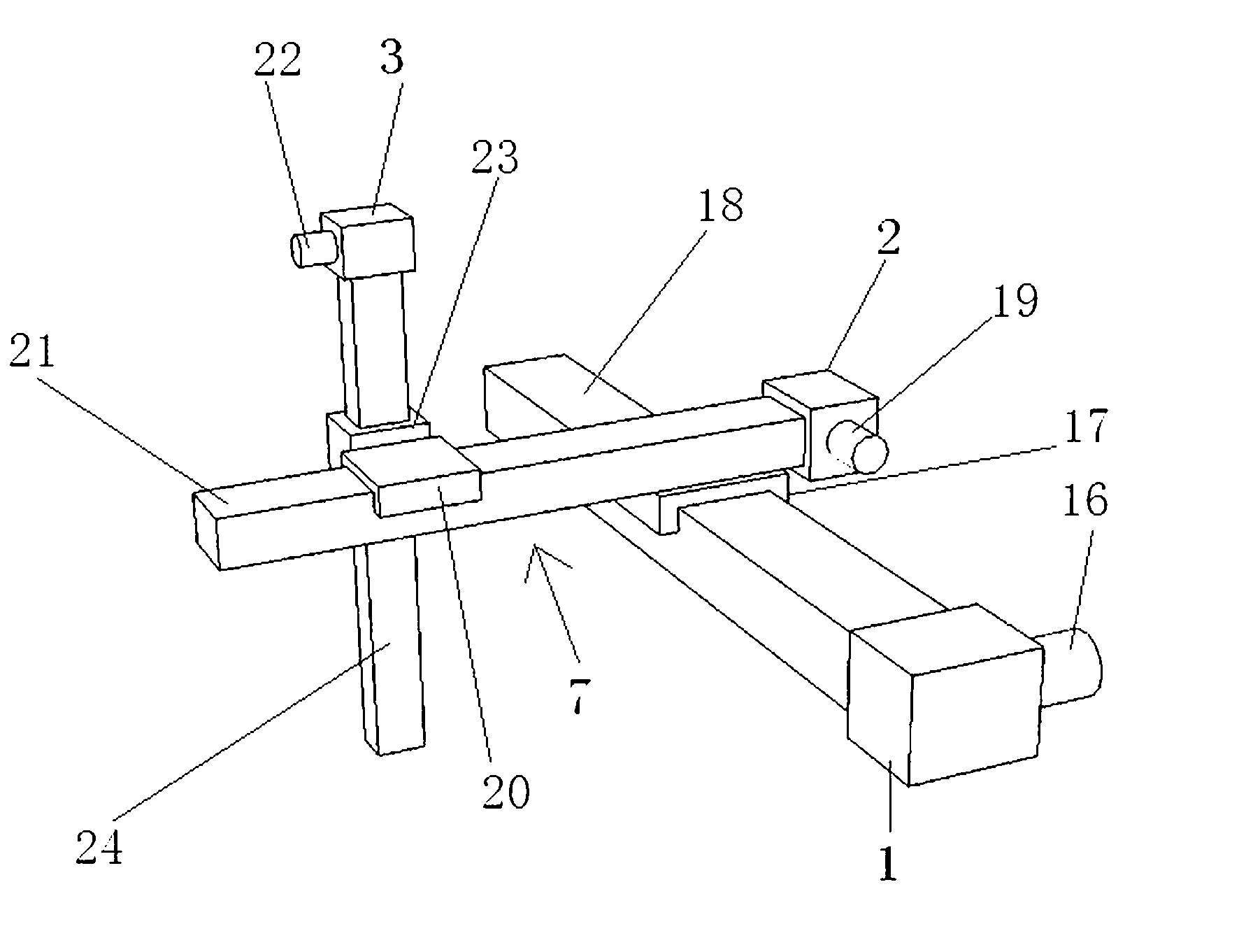 Liftable five-freedom-degree millimeter wave detecting device testing platform