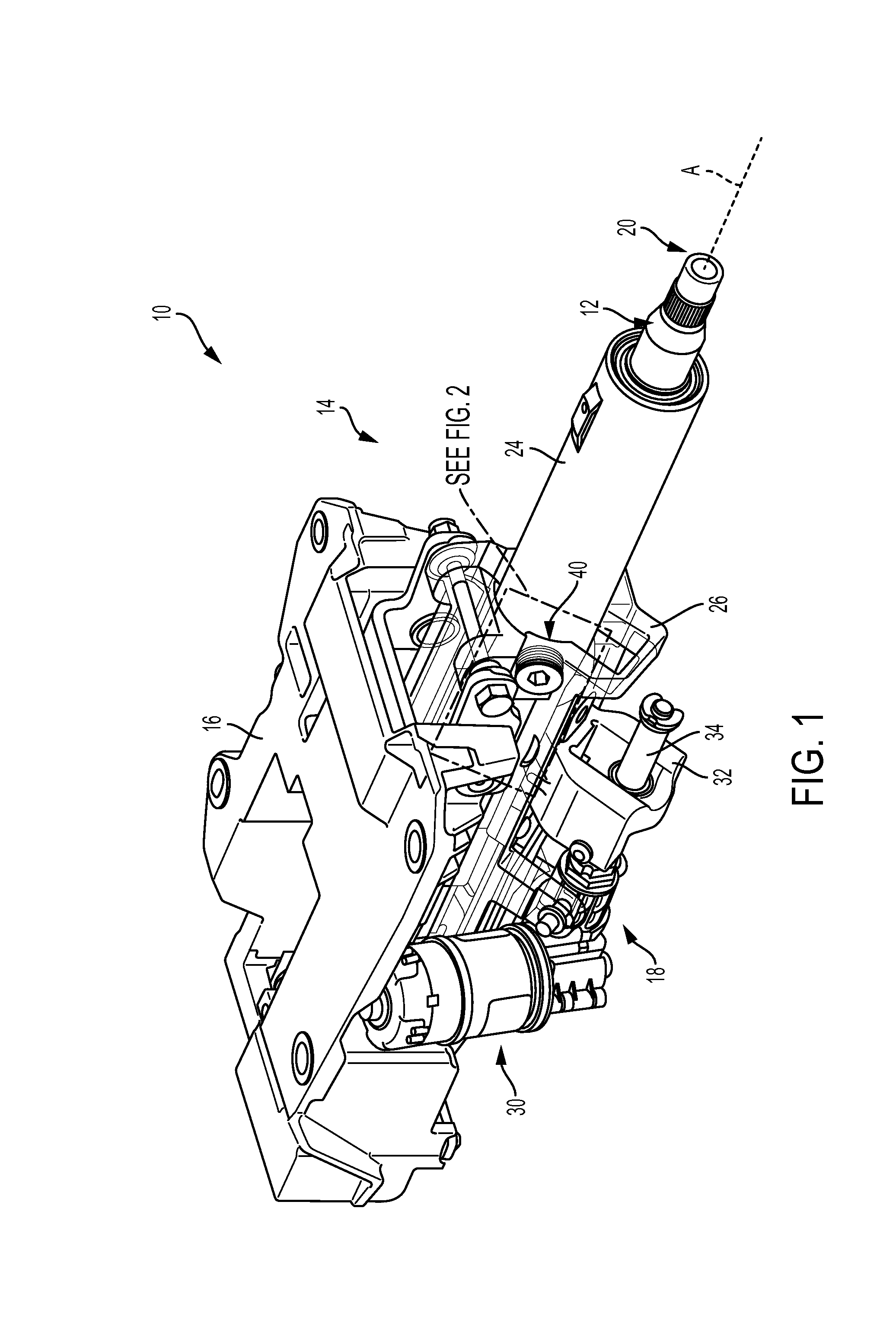 Radial telescope bushing for steering column