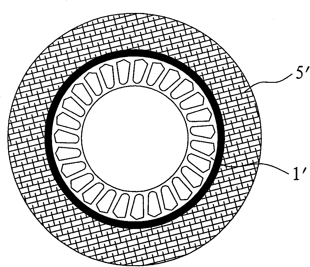 Spliced stator iron core of tractor