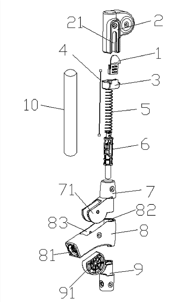 Buggy joint locking structure