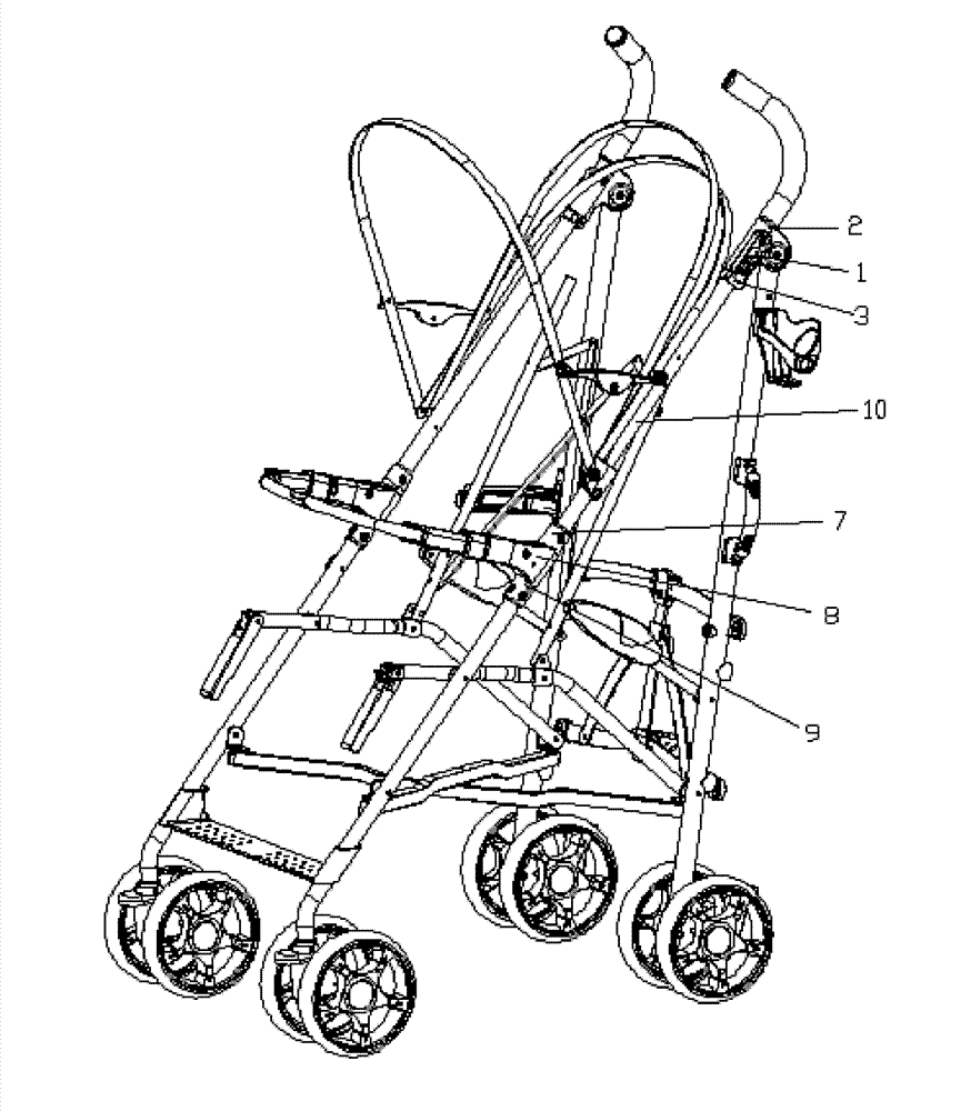 Buggy joint locking structure