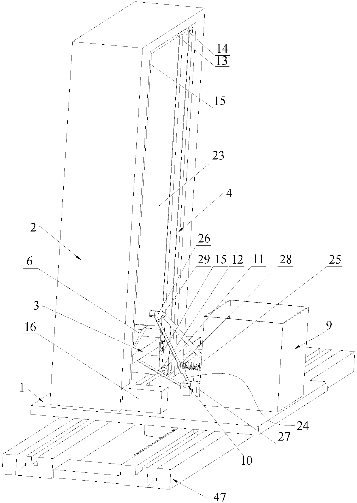 Plastering device for buildings