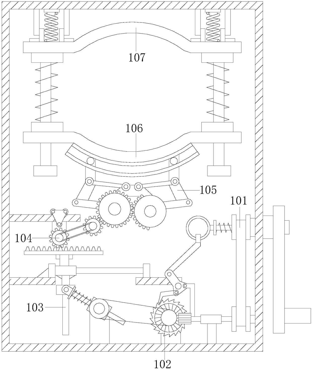 Rapid positioning and welding tool for automobile exhaust pipe