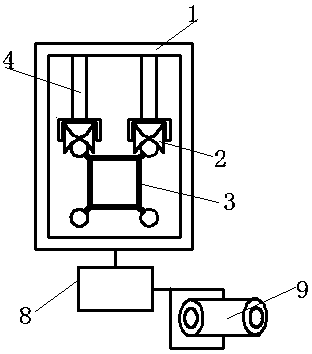 Deicing control system and method for inspection deicing robot of power transmission line