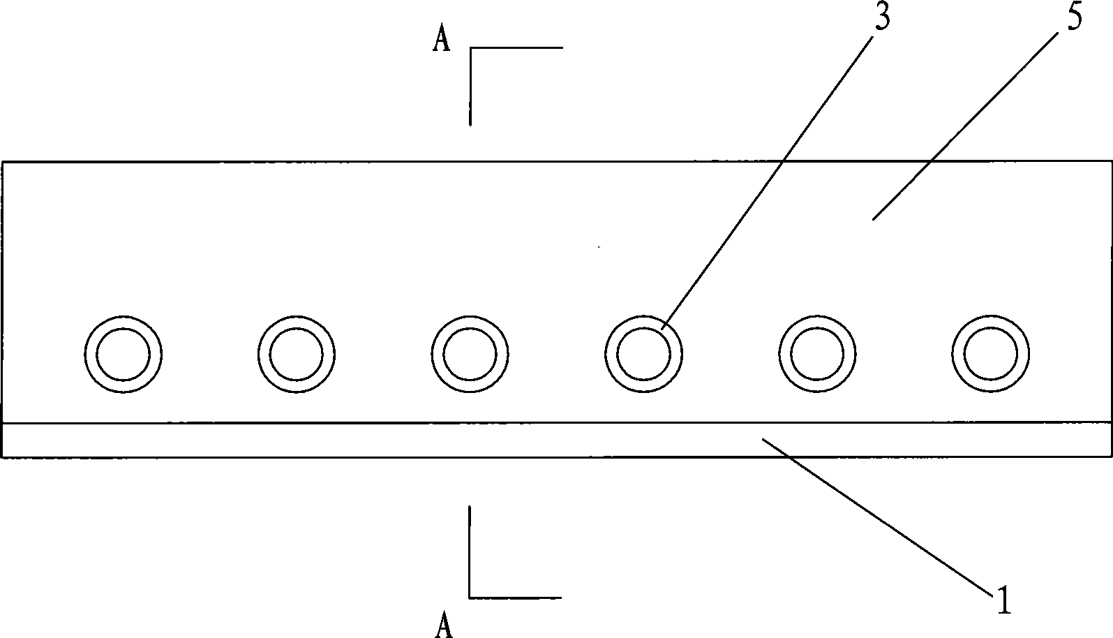 Novel hollow combined board