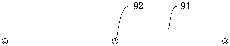 An escalator anti-collapse sensing device