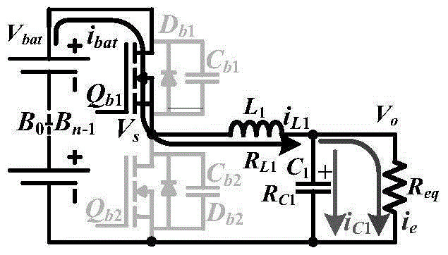 Equalization circuit and realization method based on buck-boost transformation and bidirectional lc resonant transformation