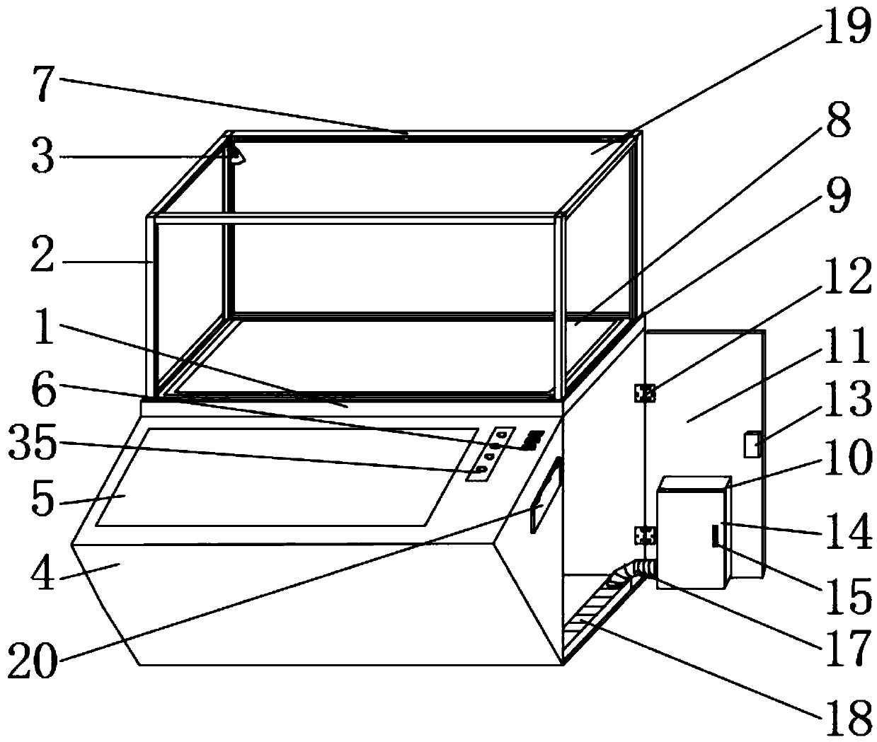 Multifunctional display cabinet