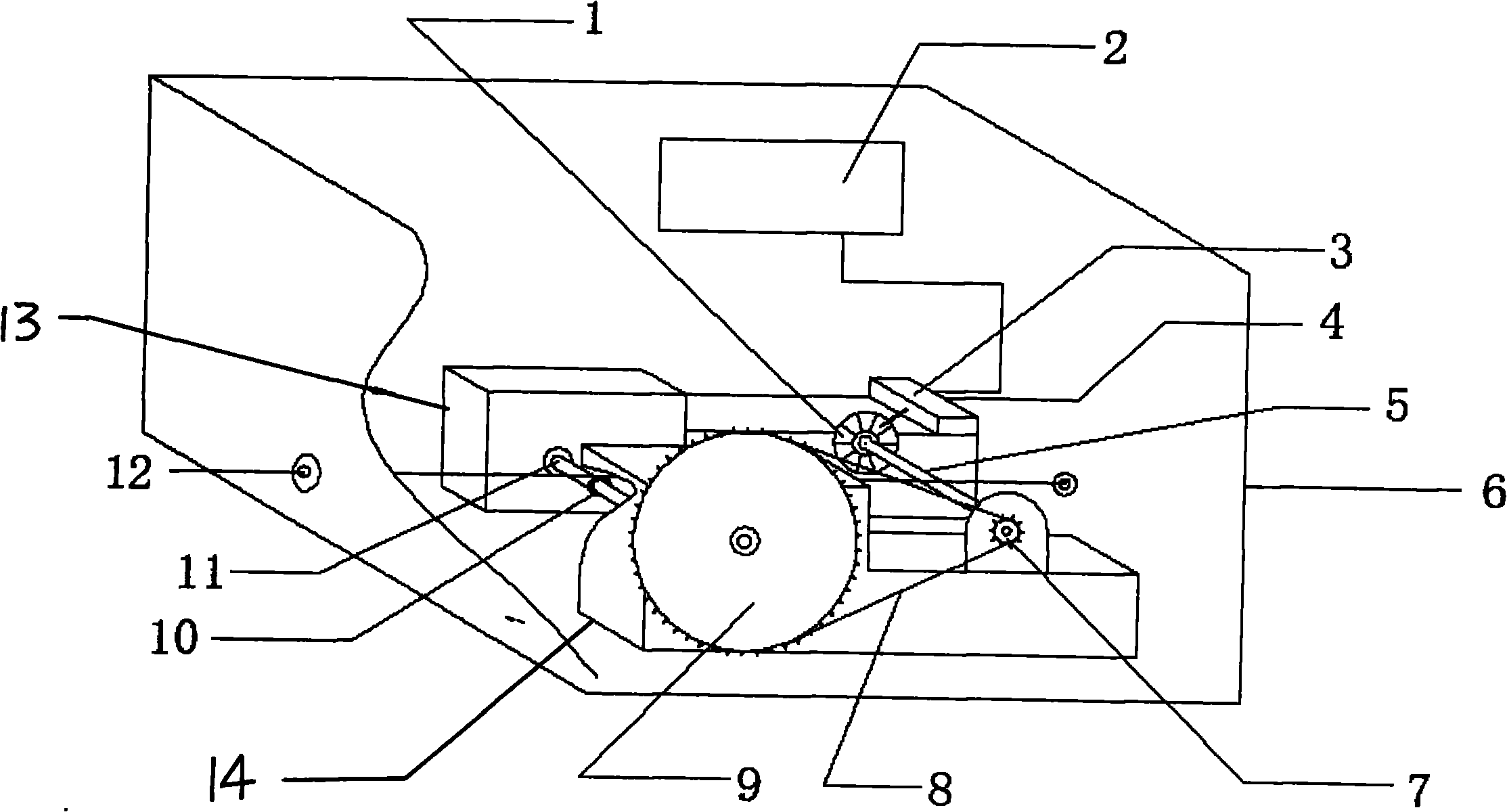 Pulse-type steel wire displacement sensor