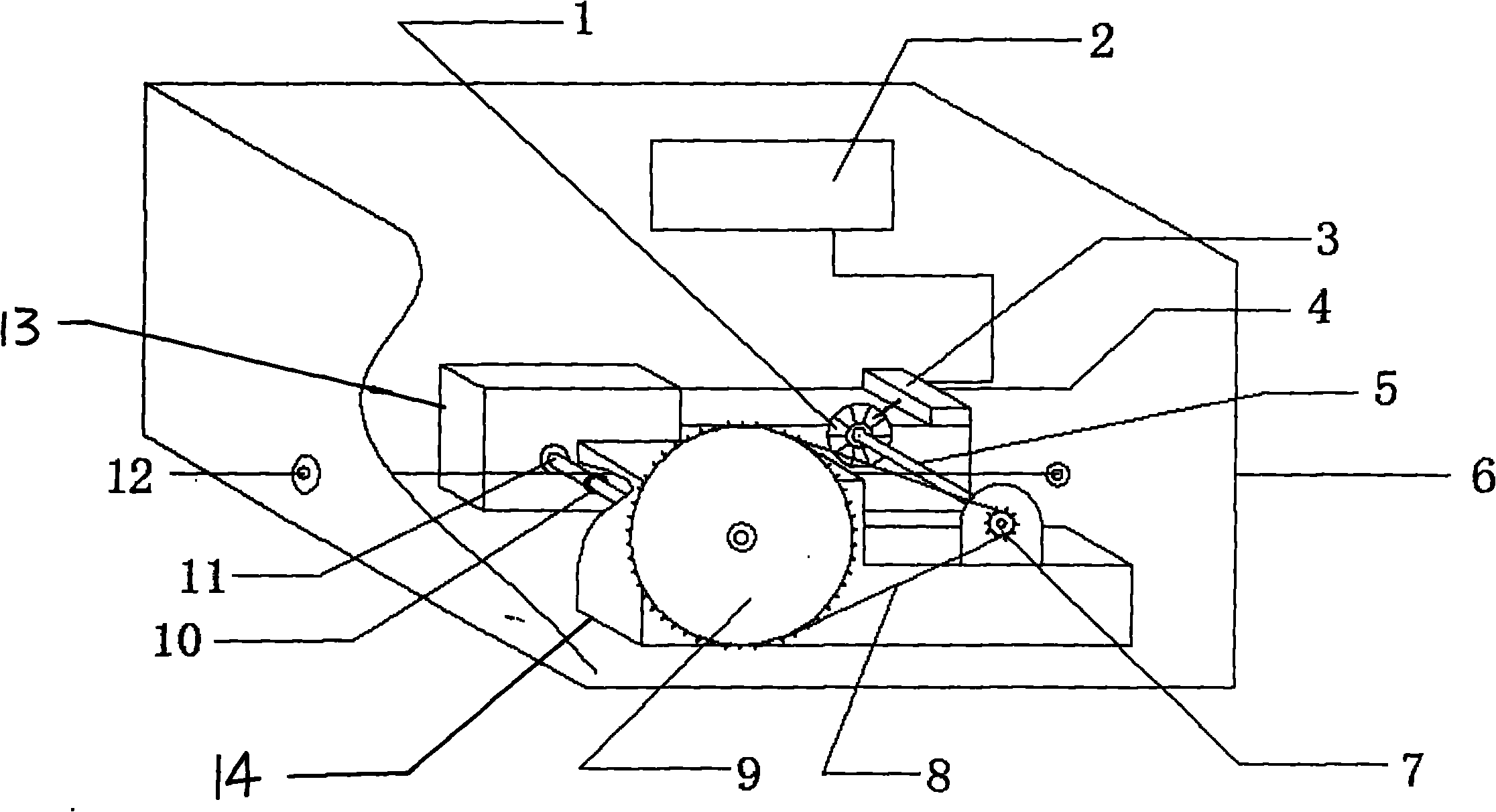 Pulse-type steel wire displacement sensor