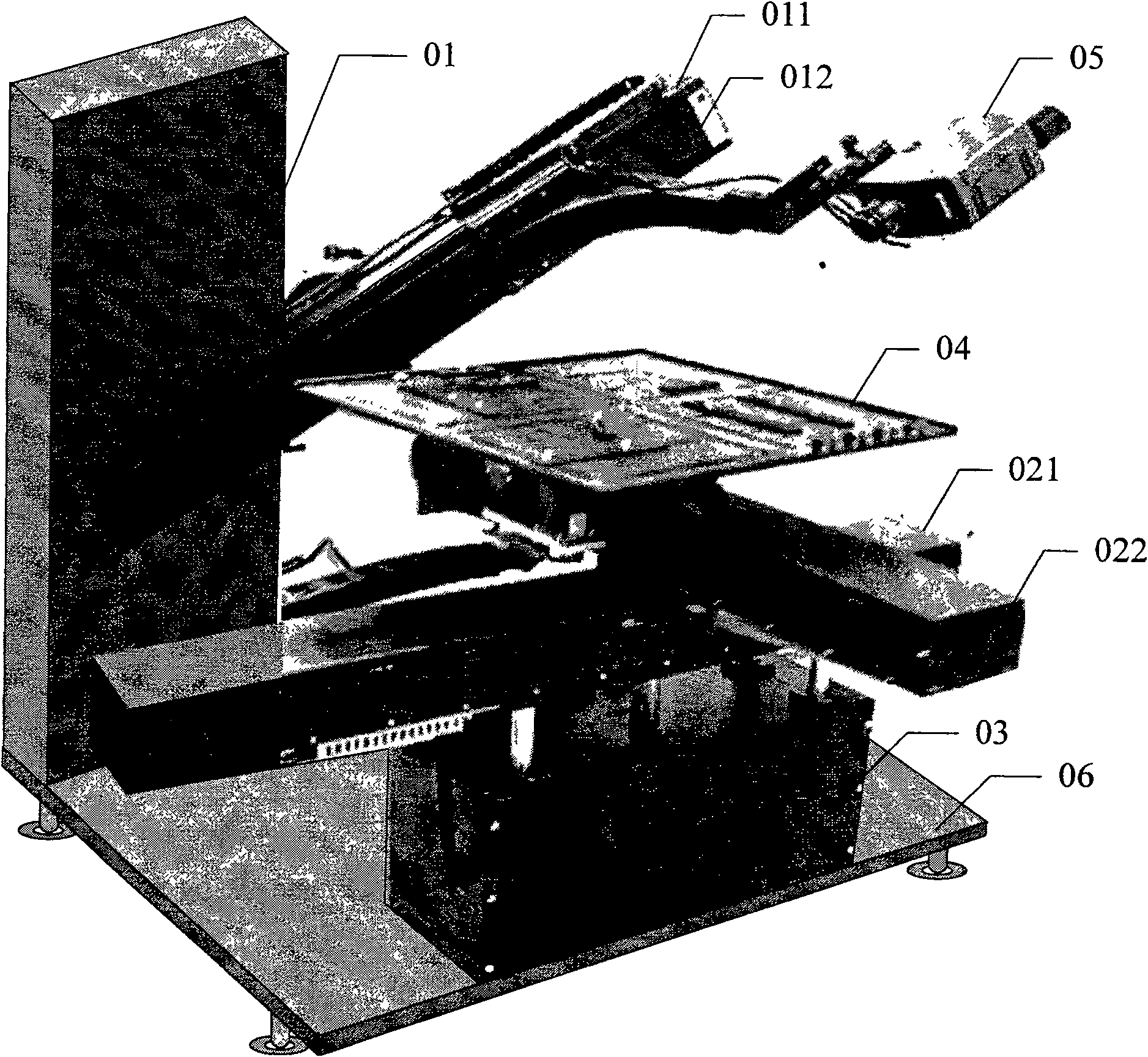 Gantry type four dimensional automatic measurement platform used for detecting display screen color performance