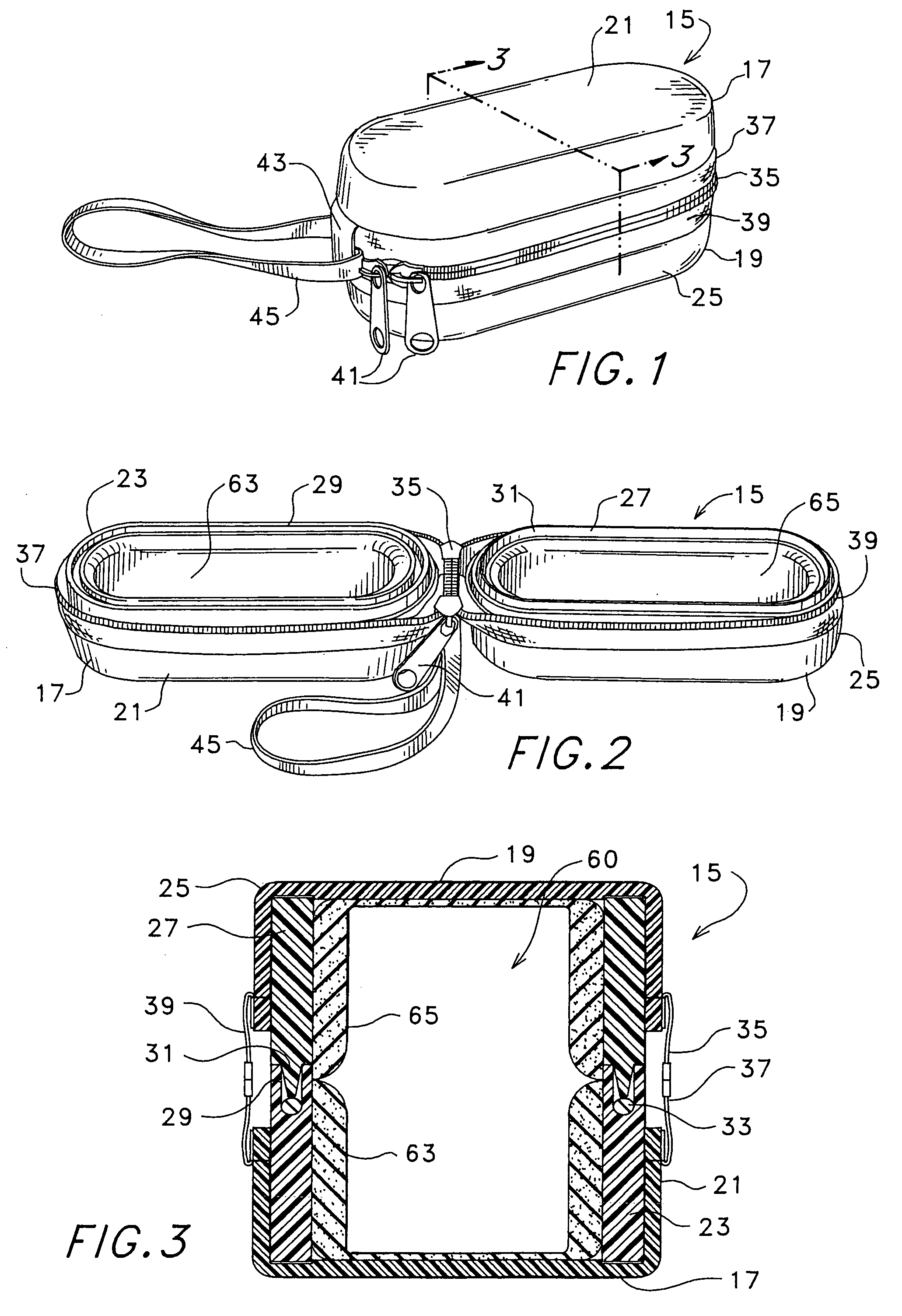 Watertight protective carrying case