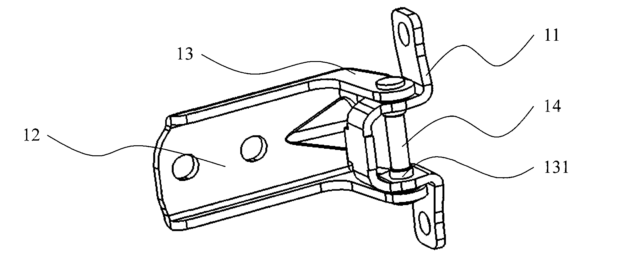 Door hinge mechanism used for vehicles