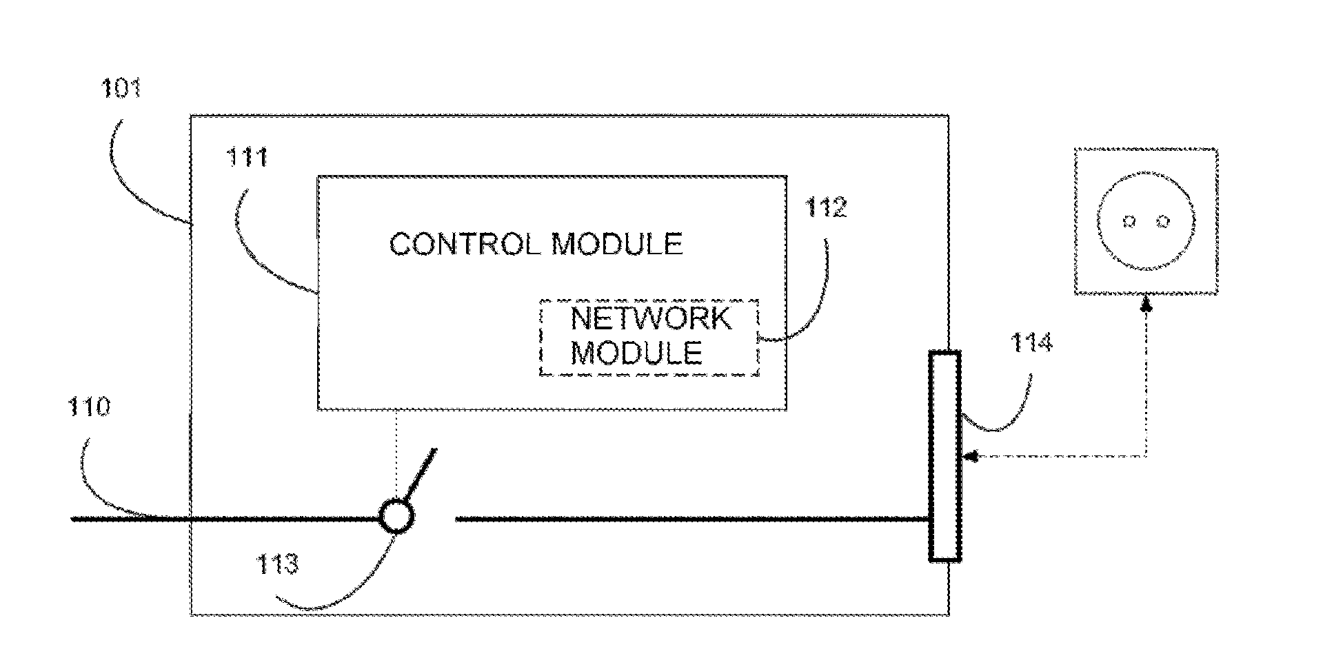 Device for powering an electrical appliance