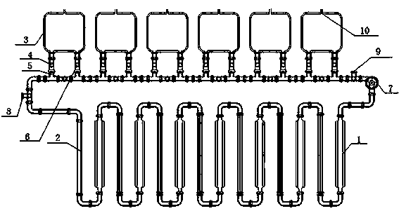 Tandem type solar hot water device