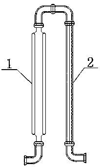 Tandem type solar hot water device