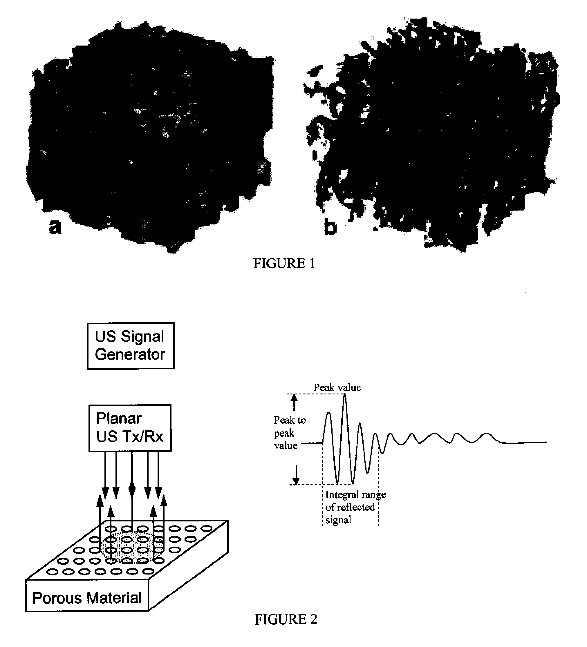 Density and porosity measurements by ultrasound