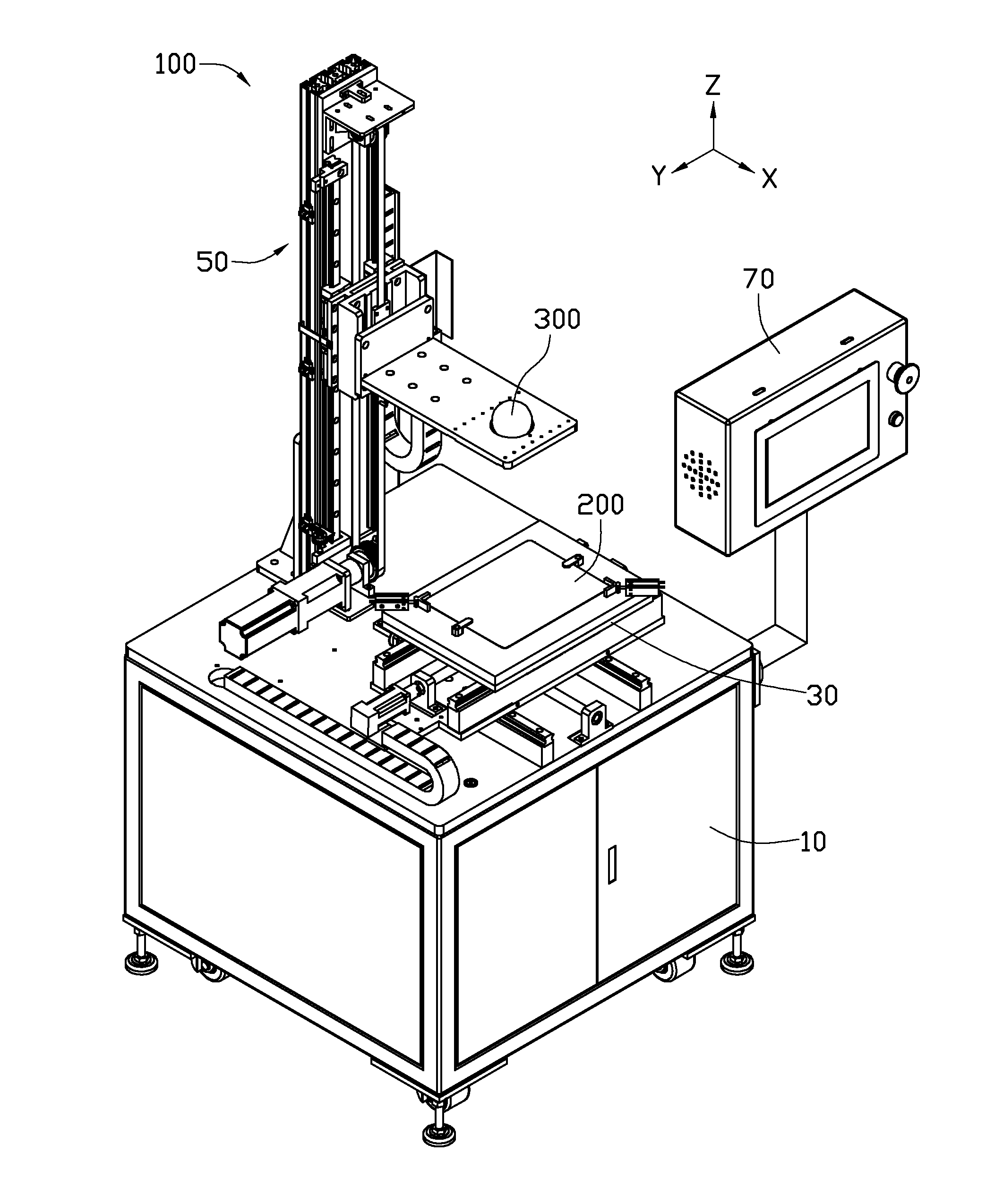 Impact testing device