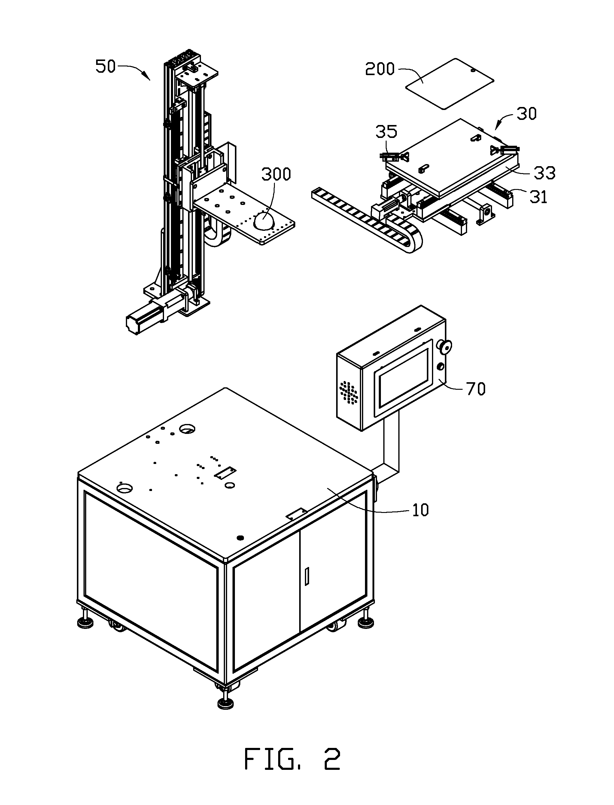 Impact testing device