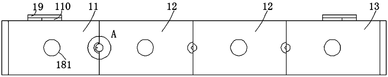 Splicing type moxibustion device with function of adjusting moxibustion areas in real time and method for applying splicing type moxibustion device