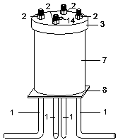 Tensile device and method of anti-seismic buildings