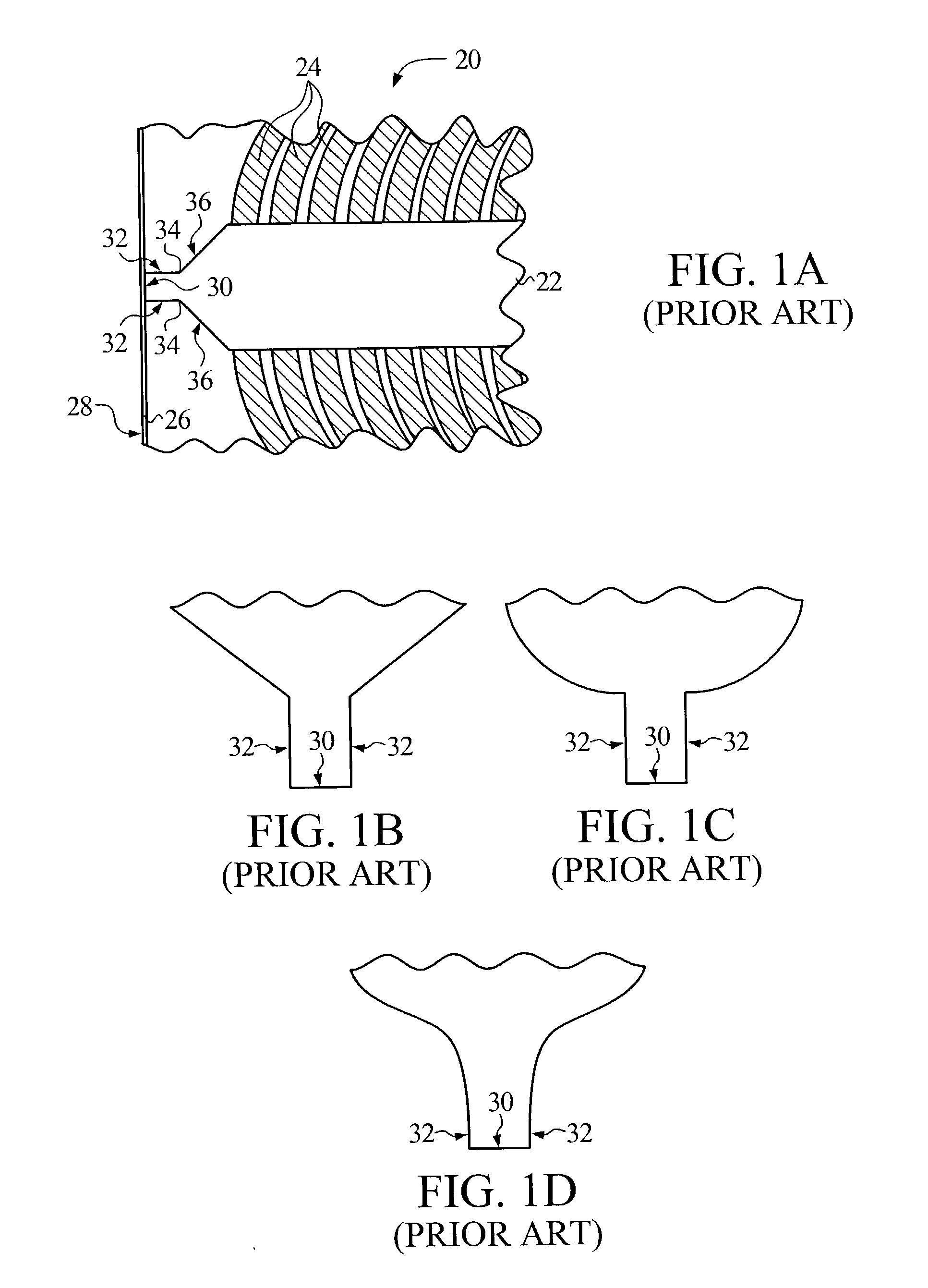 Pole tip with sides flared at media-facing surface