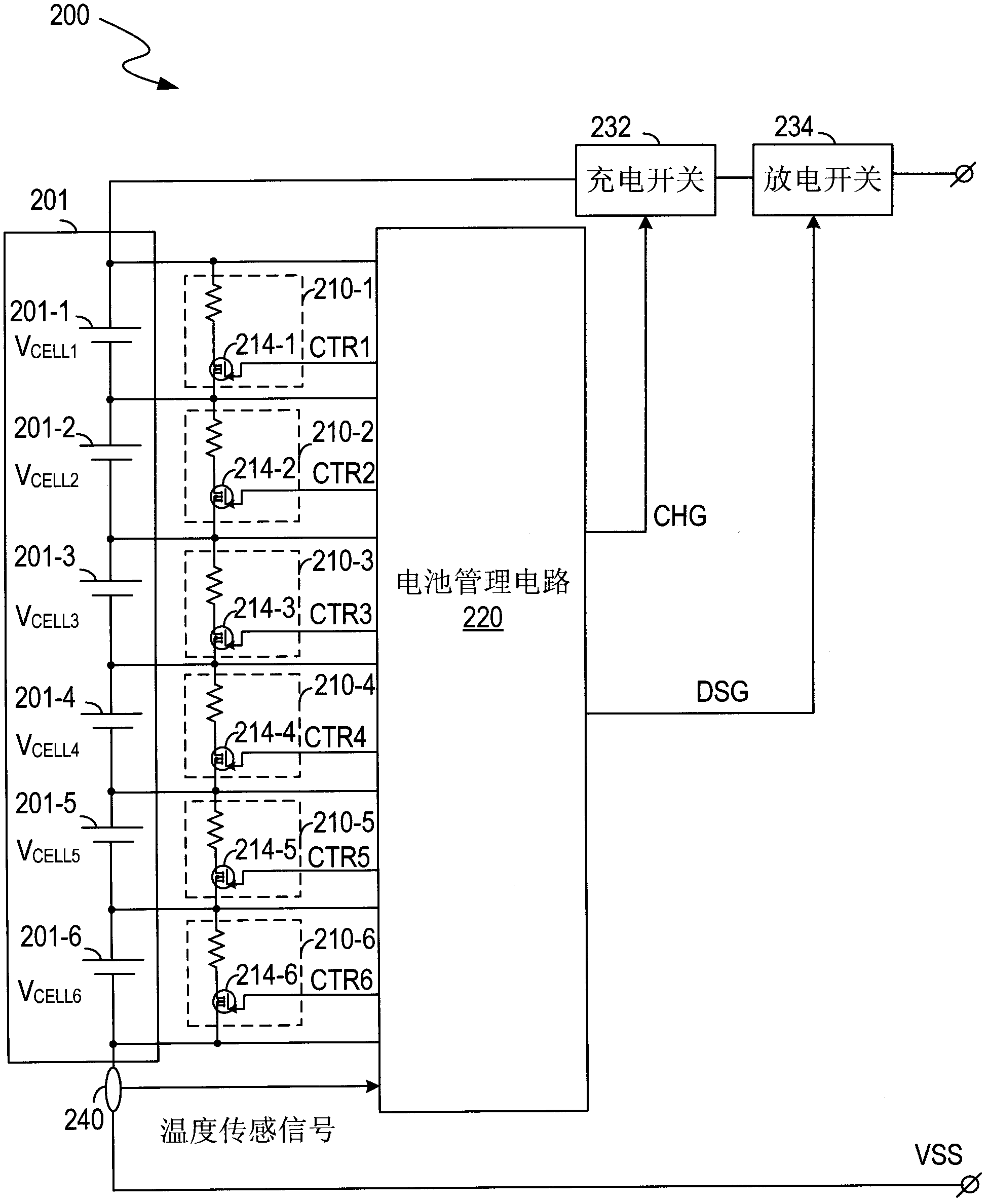 Battery equalizing system, circuit and method