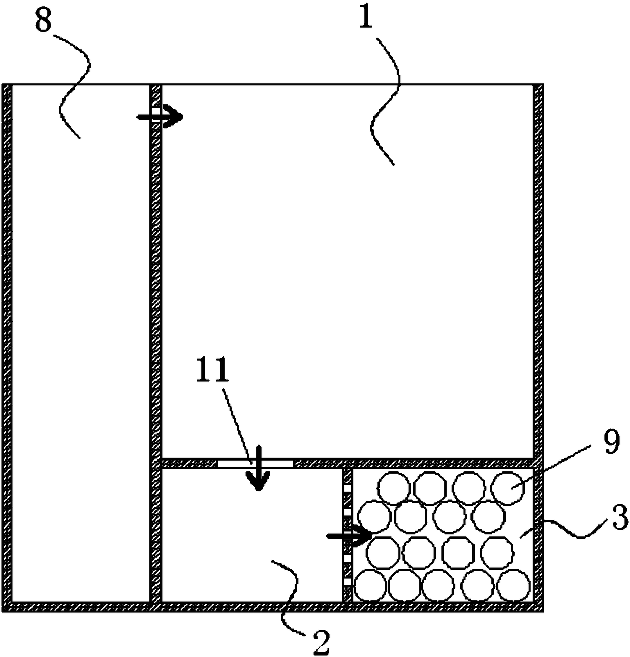 Ecological self-purified integrated aquarium fish circulating water culturing system