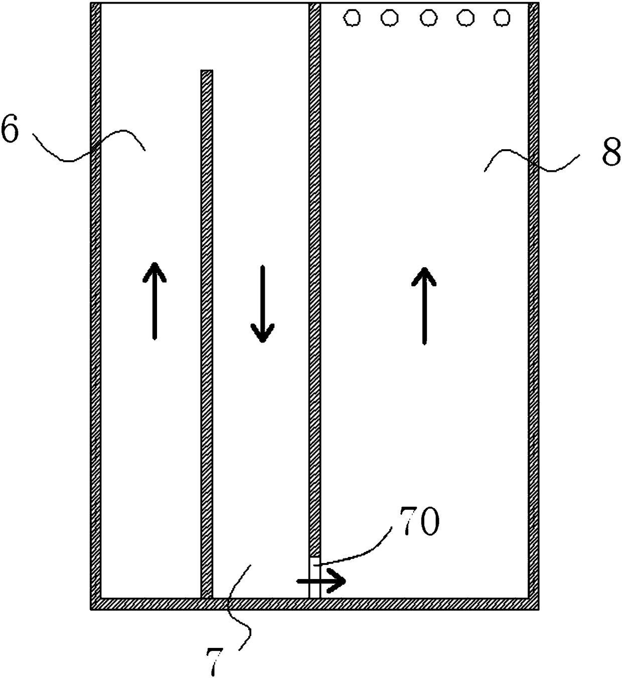 Ecological self-purified integrated aquarium fish circulating water culturing system