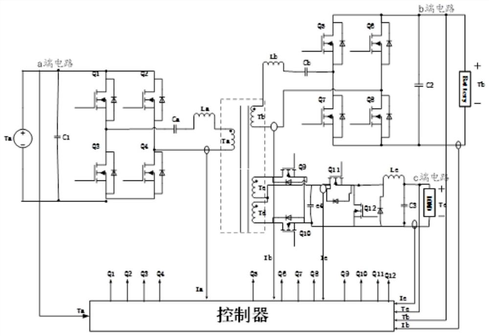 Transformer-controlled double-path charging circuit and control method thereof