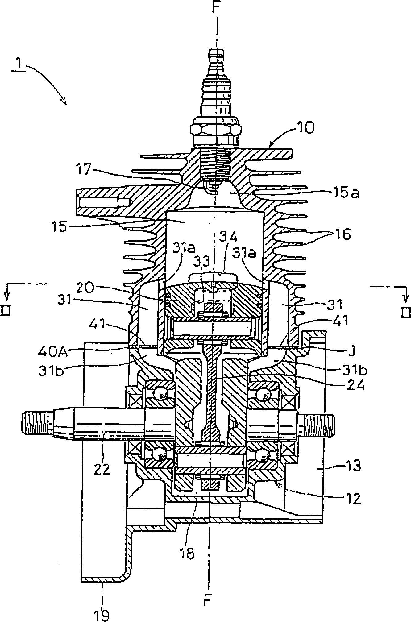 Two-stroke internal combustion engine