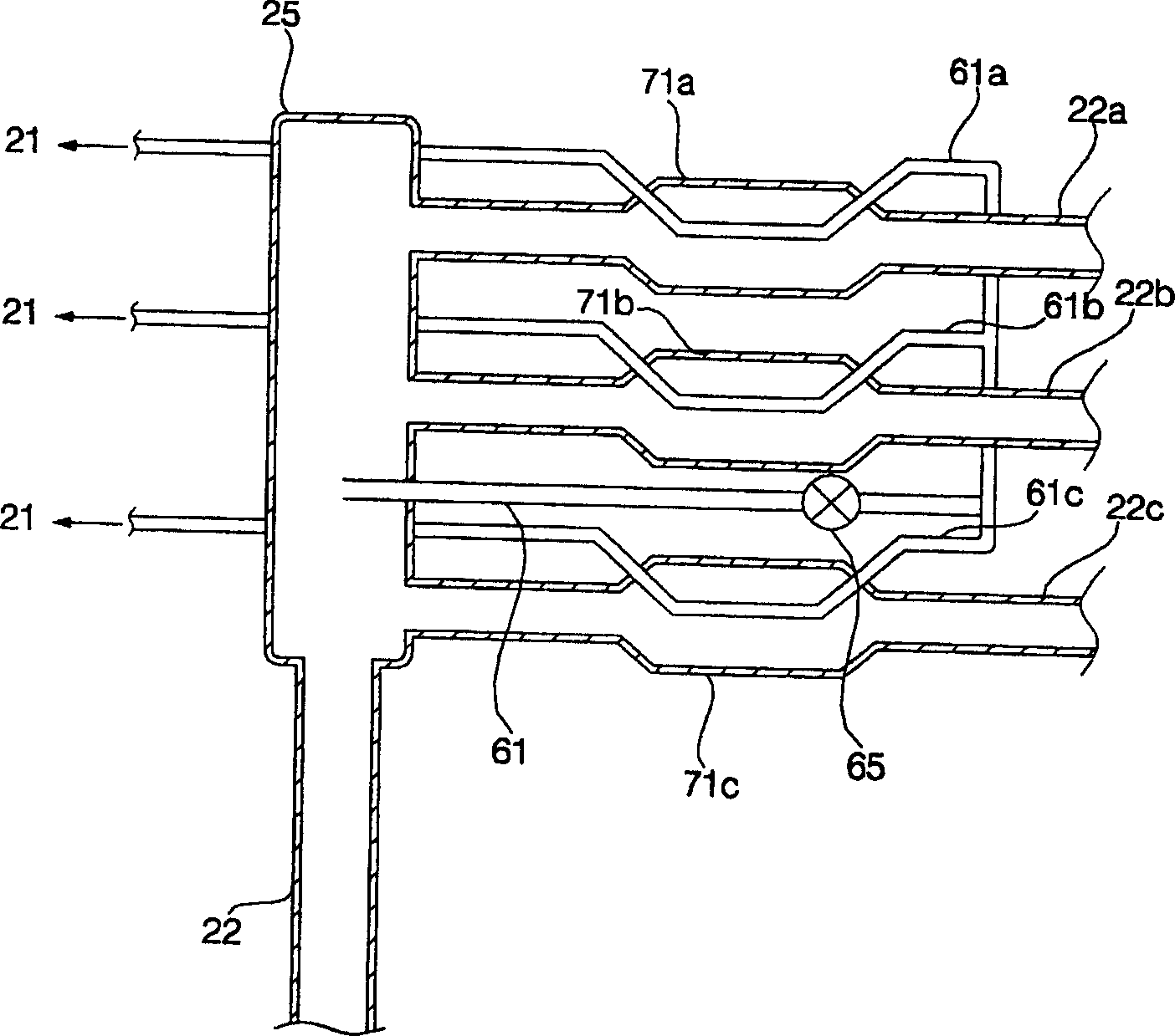 Supercooling apparatus of simultaneous cooling and heating type multiple air conditioner