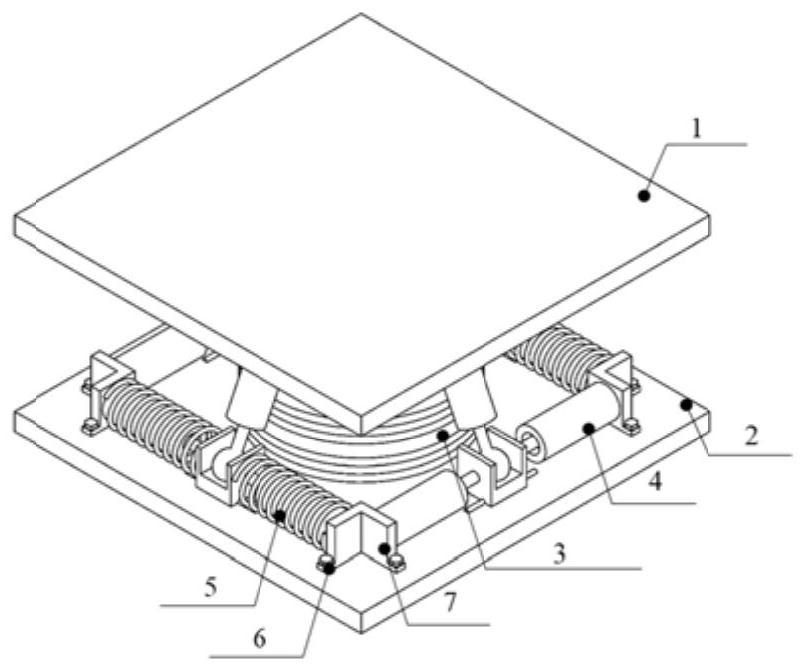 Infrastructure large-load multidirectional vibration isolation and reduction device and disaster prevention method thereof