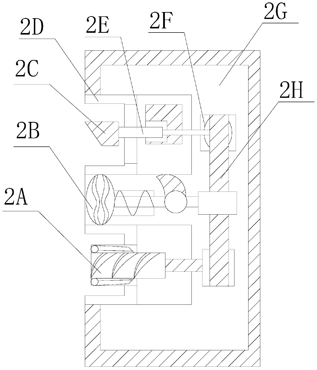 Numerical control lathe based on deep rotating and distance adjusting of high-speed claw tool for groove planing of gearbox cylinder cover