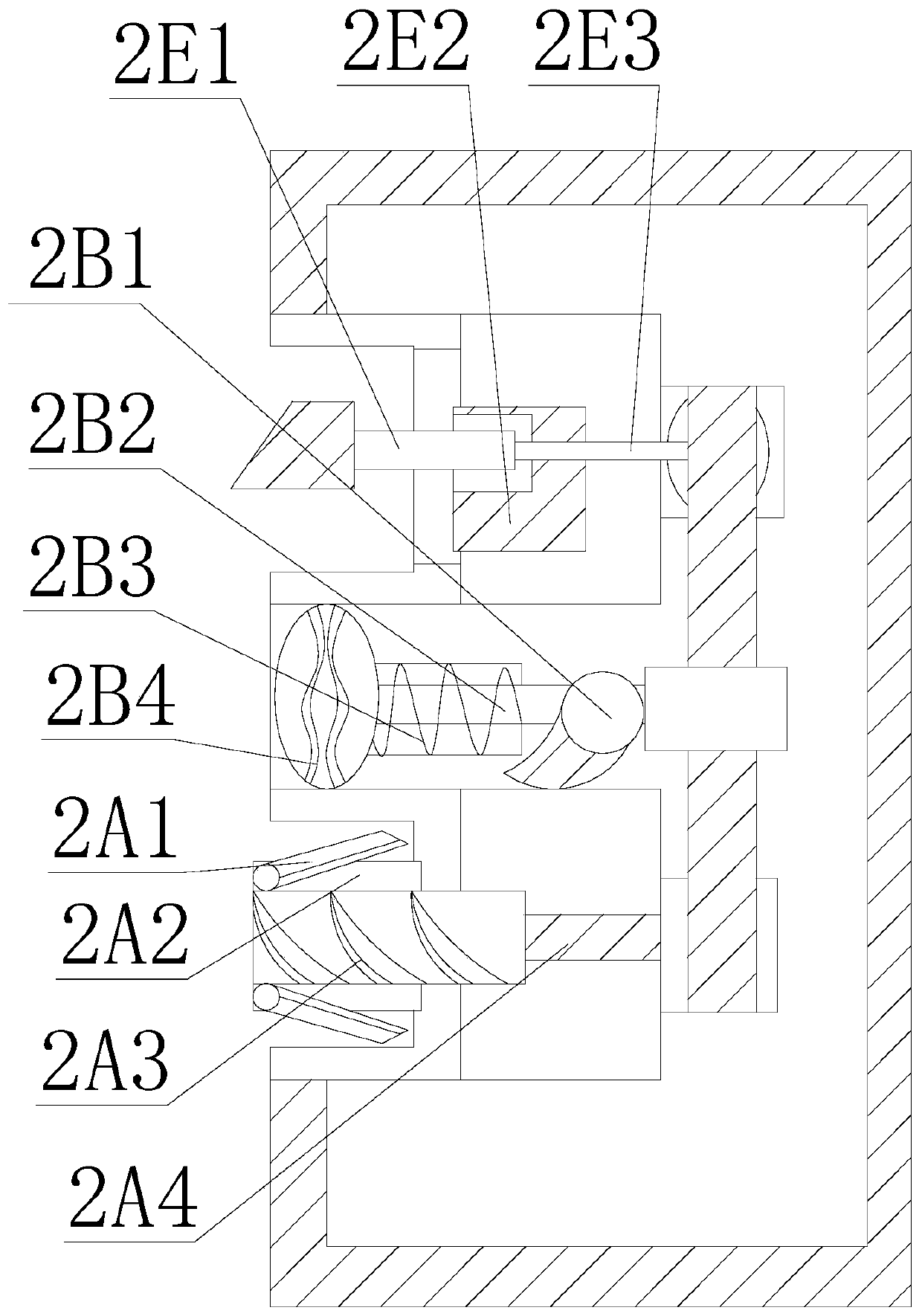 Numerical control lathe based on deep rotating and distance adjusting of high-speed claw tool for groove planing of gearbox cylinder cover