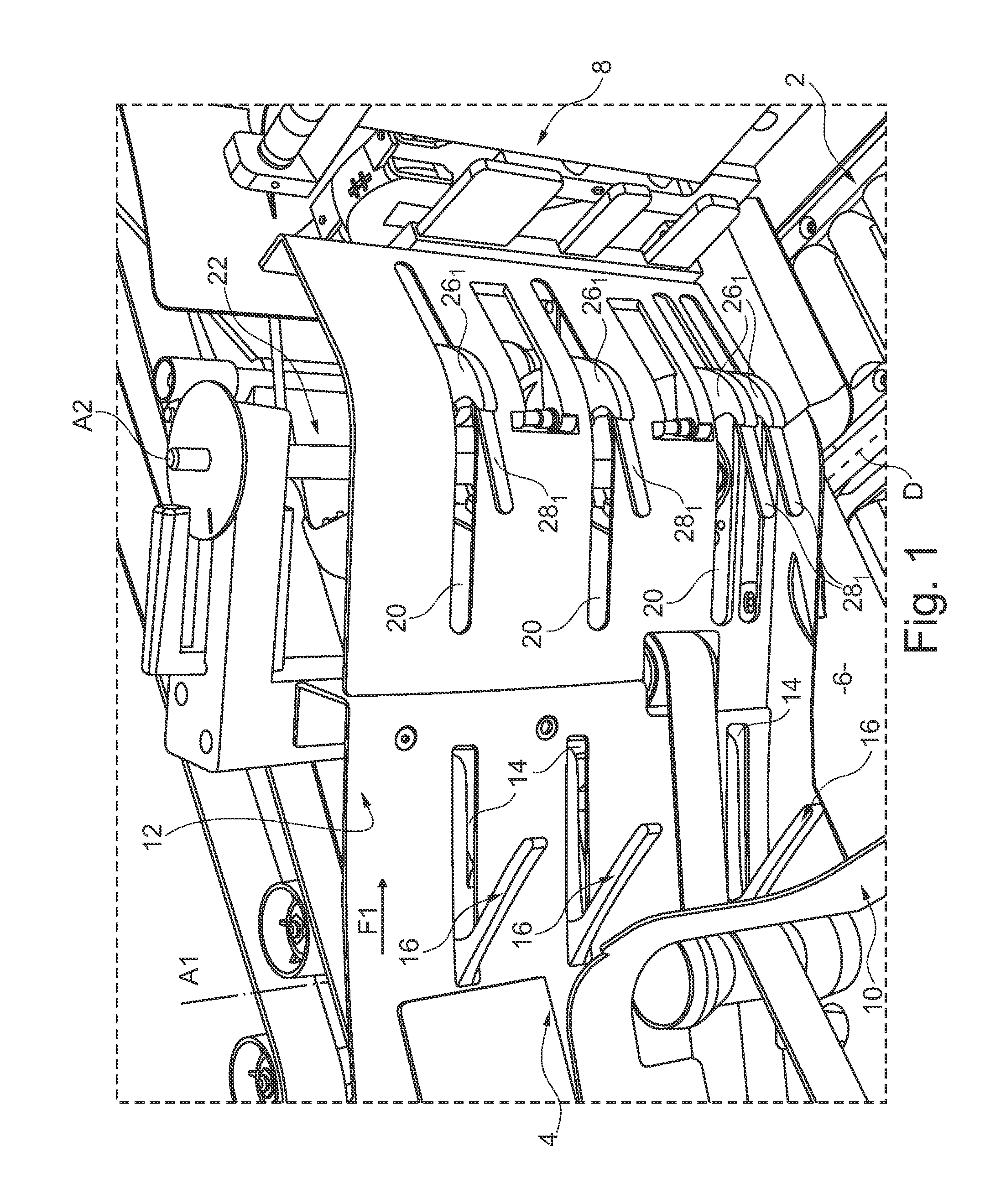 Device for stacking flat articles on edge and a postal sorting machine equipped with at least one such device