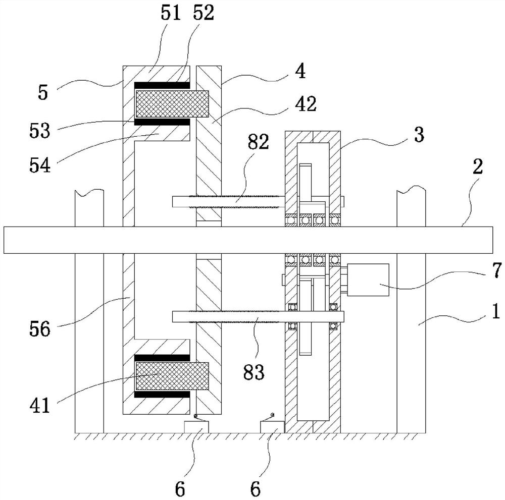 Spinning magnetic control resistance adjusting device