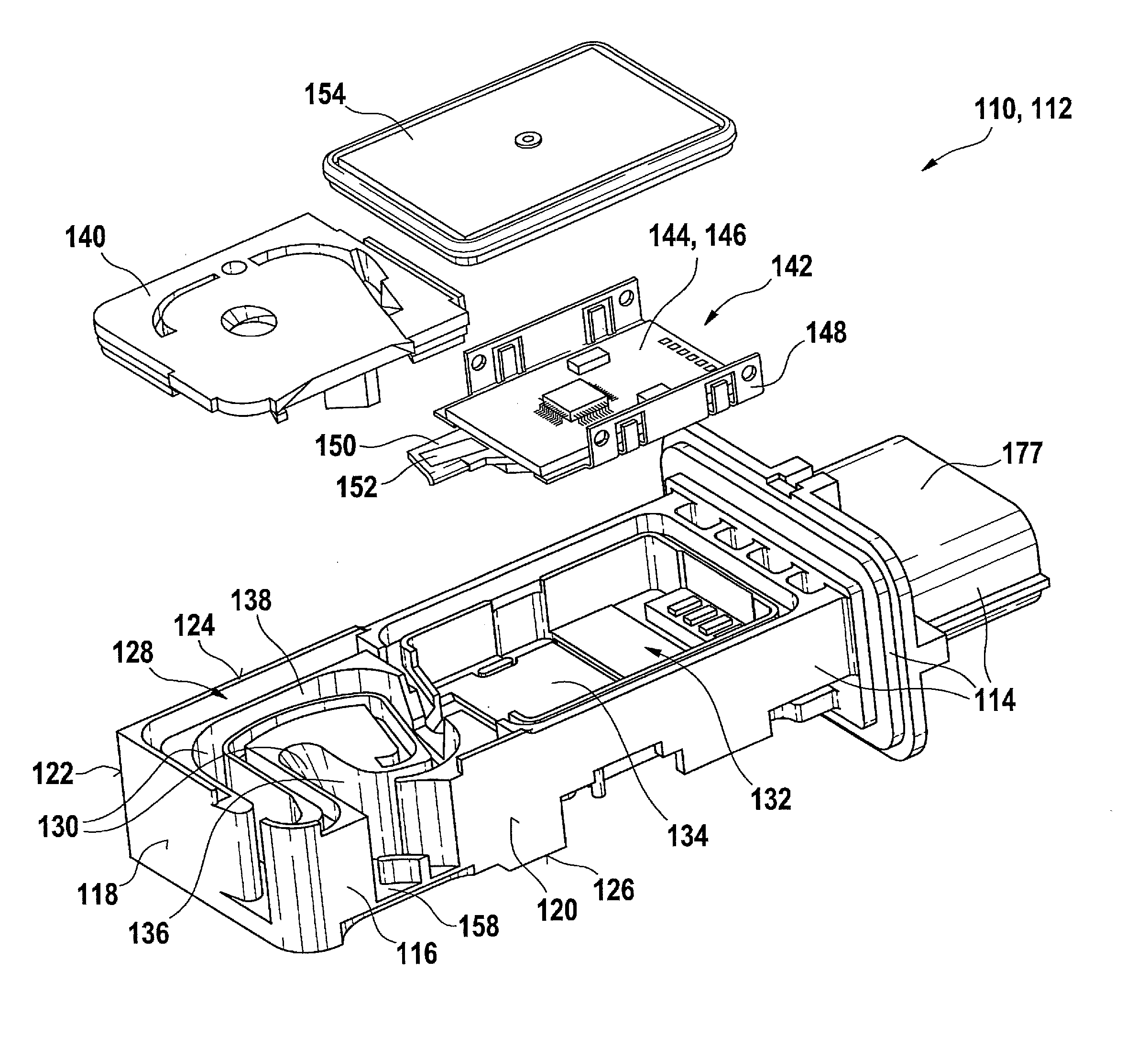 Sensor device for detecting a flow property of a fluid medium