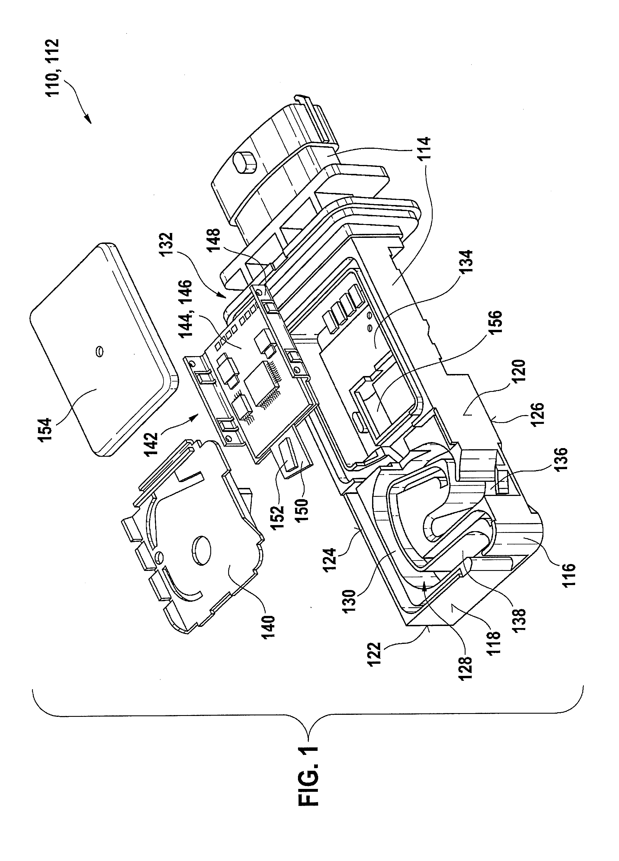 Sensor device for detecting a flow property of a fluid medium