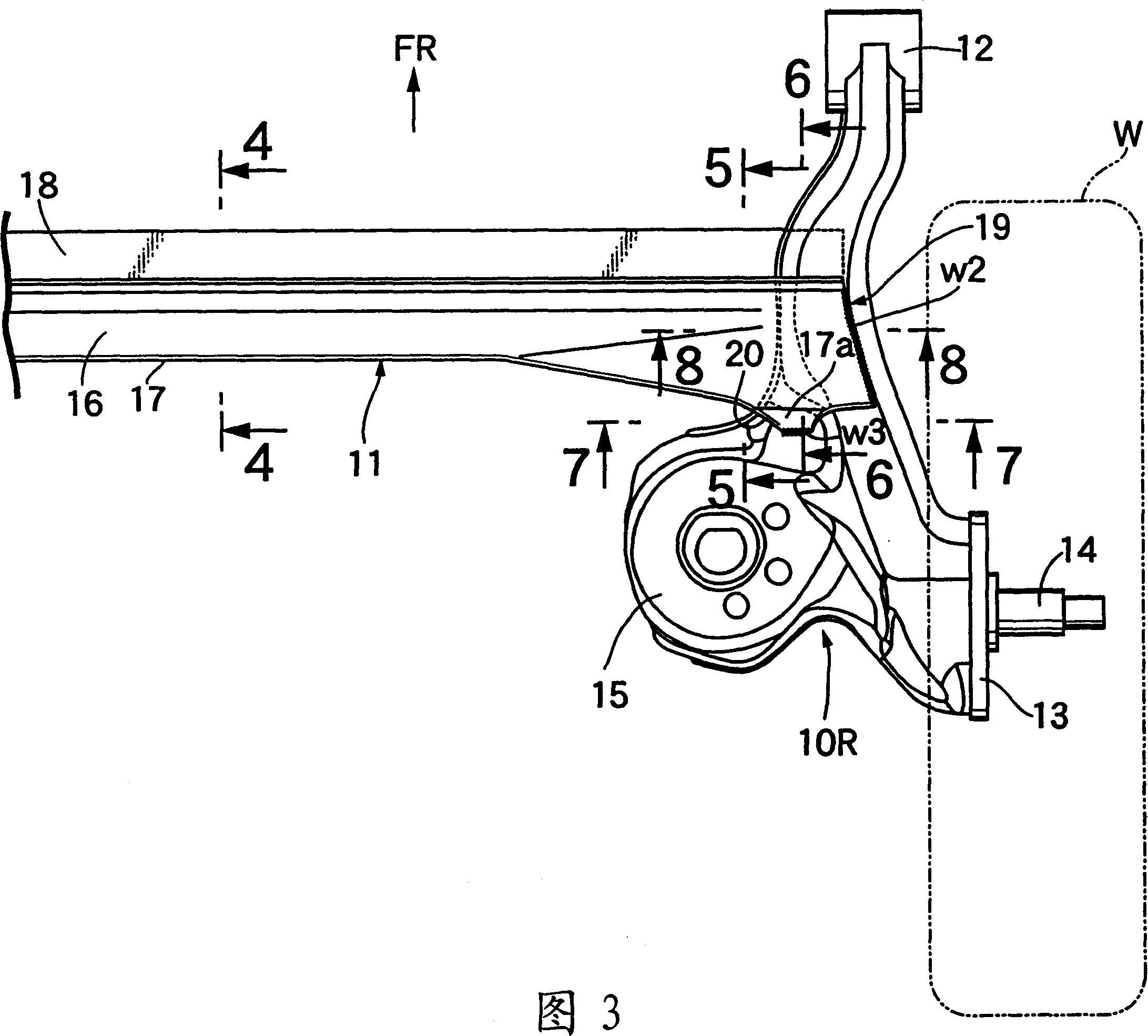 Torque beam suspension